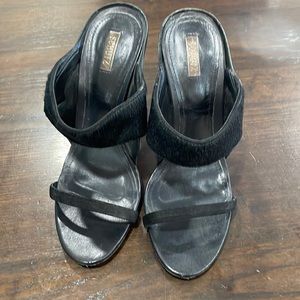 Beautiful black strapless Schutz heels